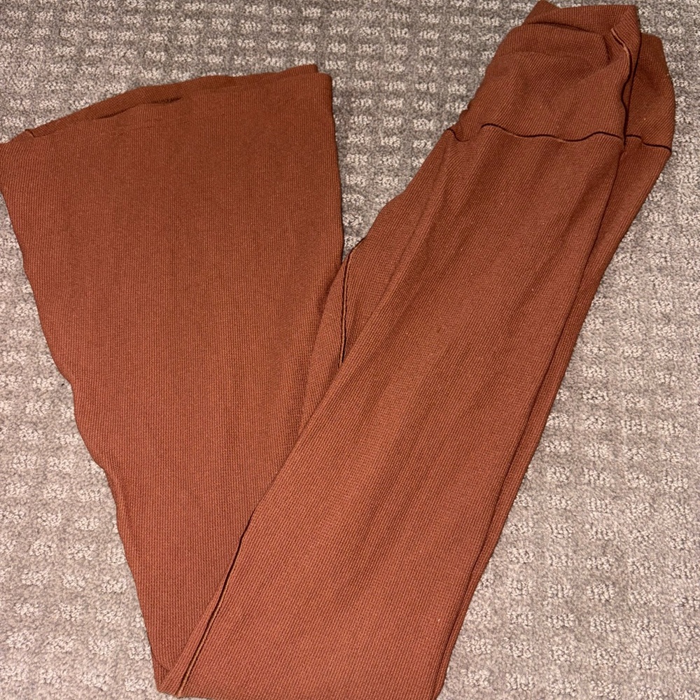Aerie Rust Boot Cut Pants